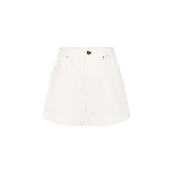 Drew Hotpant - Vintage White by Posse the Label ‚Äì luxury shorts in White available at Luxury Shoes 