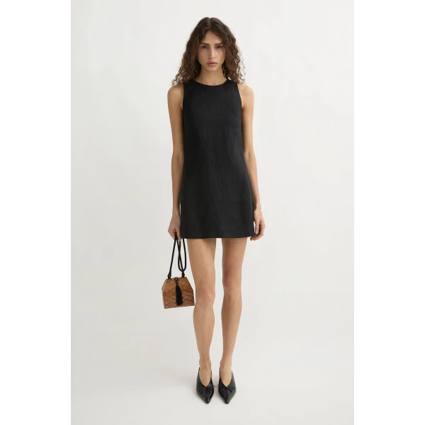 Posse Ellen Mini Dress - Black – sustainable Dresses in Black from Australian designer at Luxury Shoes .