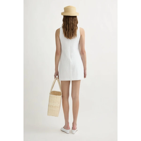 Posse Ellen Mini Dress - Ivory – sustainable Dresses in Ivory from Australian designer at Luxury Shoes .