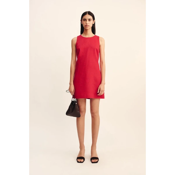 Posse Ellen Mini Dress - Red – sustainable Dresses in Red from Australian designer at Luxury Shoes .