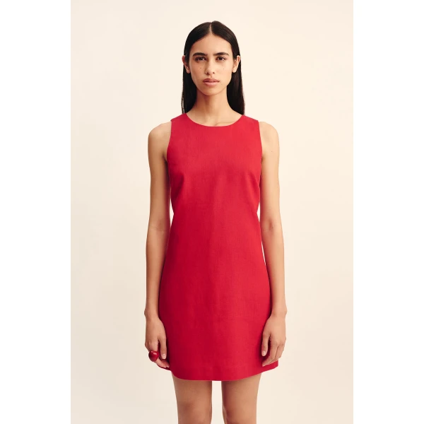 Posse Ellen Mini Dress - Red – sustainable Dresses in Red from Australian designer at Luxury Shoes .