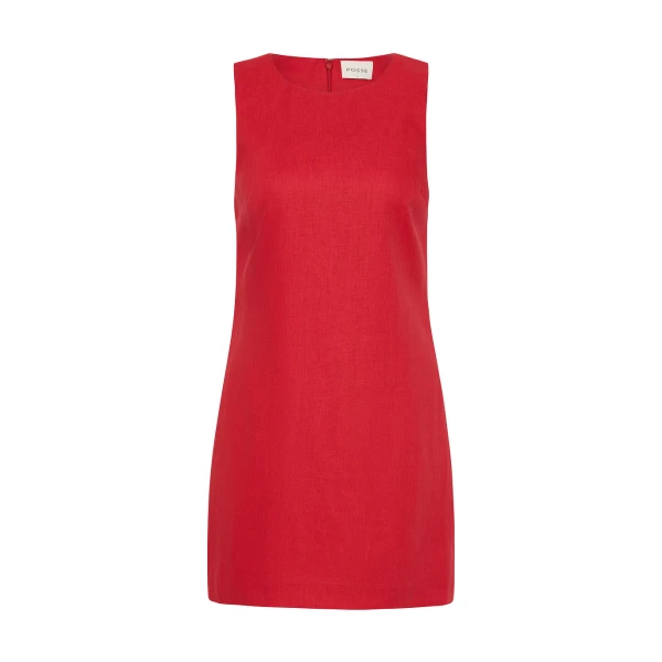 Ellen Mini Dress - Red by Posse the Label ‚Äì luxury dresses in Red available at Luxury Shoes 