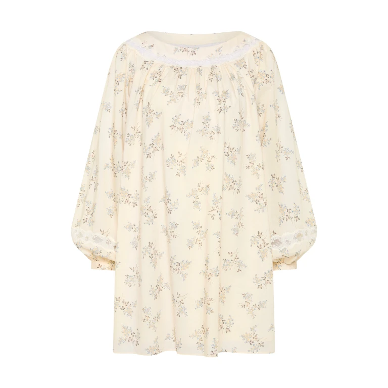 Elodie Dress - Blue Blooms by Posse the Label ‚Äì luxury dresses in Blue available at Luxury Shoes 