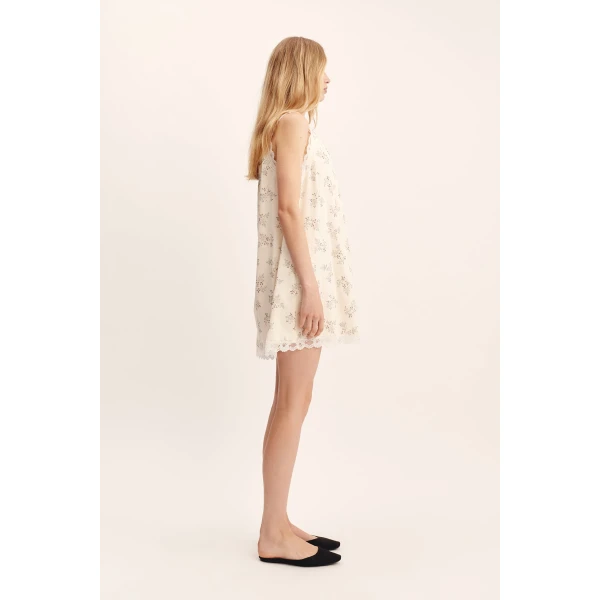 Posse Elodie Mini Dress - Blue Blooms – sustainable Dresses in Blue from Australian designer at Luxury Shoes .