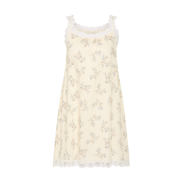 Elodie Mini Dress - Blue Blooms by Posse the Label ‚Äì luxury dresses in Blue available at Luxury Shoes 