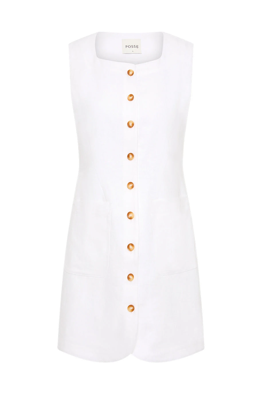 Posse Emma Button Down Dress - Ivory – Minimalist Sustainable Dresses | Luxury Shoes Emma Button Down Dress - Ivory by Posse the Label ‚Äì luxury dresses in Ivory available at Luxury Shoes