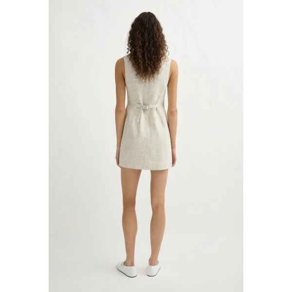 Posse Emma Button Down Dress - Natural – sustainable Dresses in Neutrals from Australian designer at Luxury Shoes .