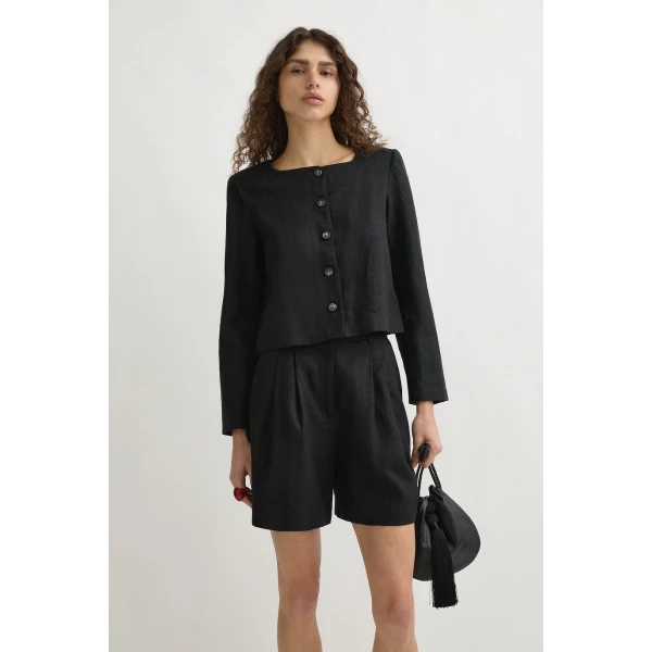 Posse Emma Jacket - Black – sustainable Jackets in Black from Australian designer at Luxury Shoes .