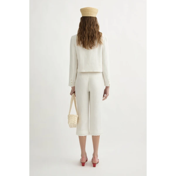 Posse Emma Jacket - Cream – sustainable Jackets in Ivory from Australian designer at Luxury Shoes .