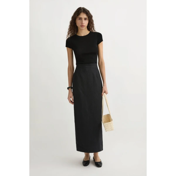 Posse Emma Pencil Skirt - Black – sustainable Skirts in Black from Australian designer at Luxury Shoes .