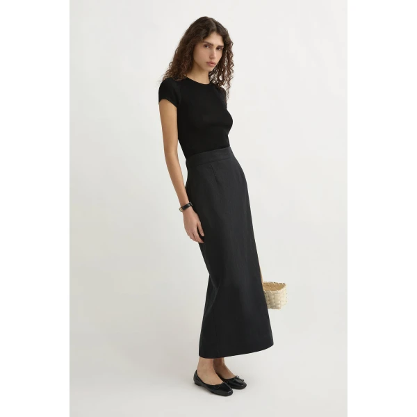 Posse Emma Pencil Skirt - Black – sustainable Skirts in Black from Australian designer at Luxury Shoes .