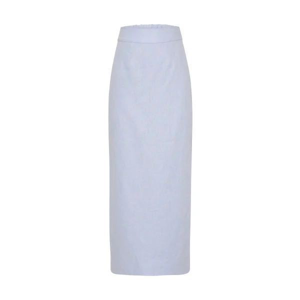 Emma Pencil Skirt - Silver Blue by Posse the Label ‚Äì luxury skirts in Blue available at Luxury Shoes 