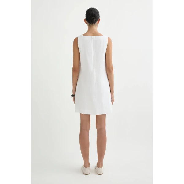 Posse Emma Shift Dress - Ivory – sustainable Dresses in Ivory from Australian designer at Luxury Shoes .