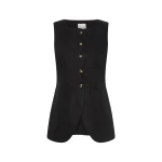 Emma Vest - Black by Posse the Label ‚Äì luxury jackets in Black available at Luxury Shoes 