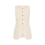 Emma Vest - Natural by Posse the Label ‚Äì luxury jackets in Neutrals available at Luxury Shoes 