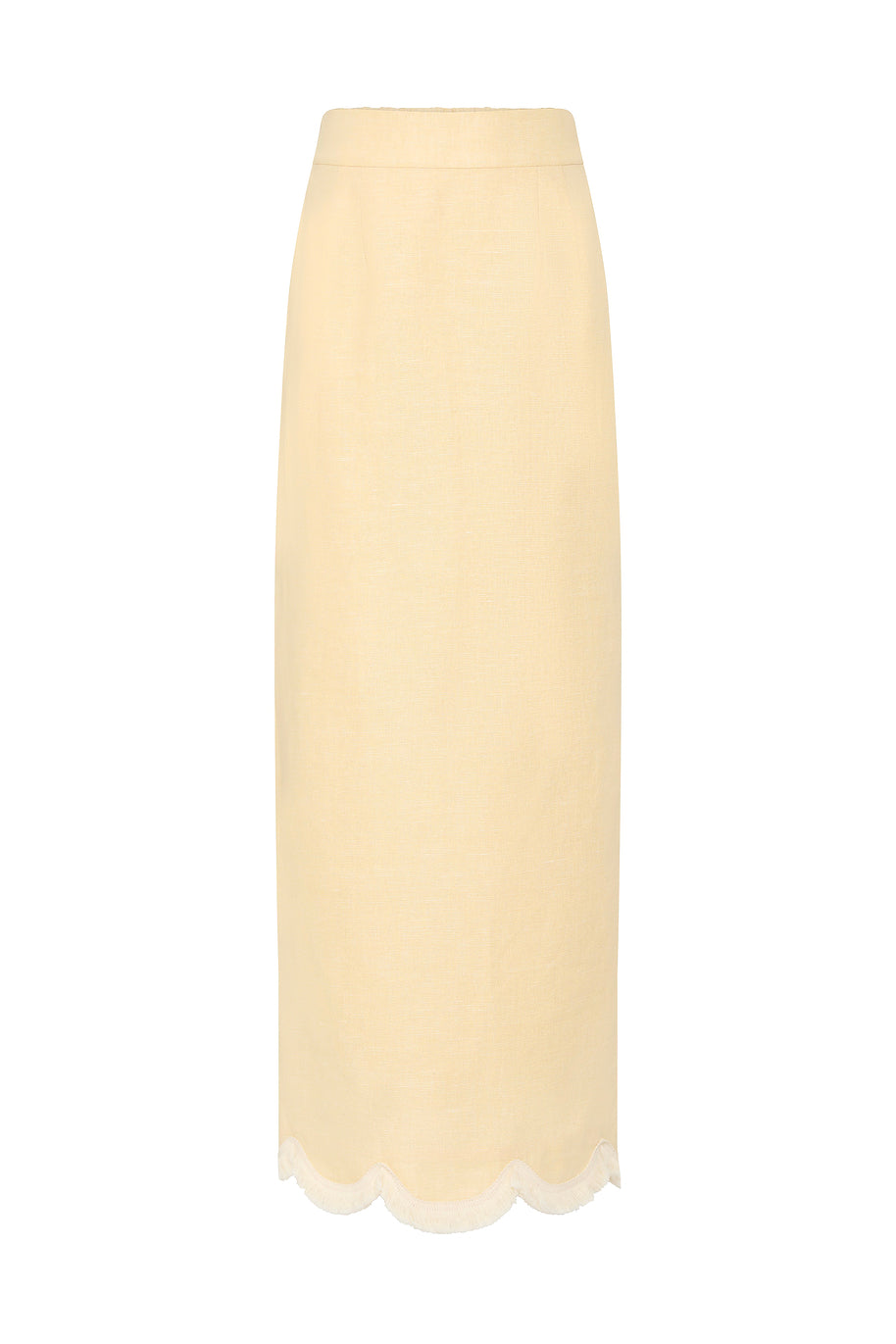 Essie Column Skirt - Dusty Citron by Posse the Label ‚Äì luxury skirts in Yellow available at Luxury Shoes 