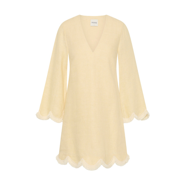Essie Kaftan - Dusty Citron by Posse the Label ‚Äì luxury dresses in Yellow available at Luxury Shoes 