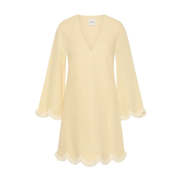 Essie Kaftan - Dusty Citron by Posse the Label ‚Äì luxury dresses in Yellow available at Luxury Shoes 