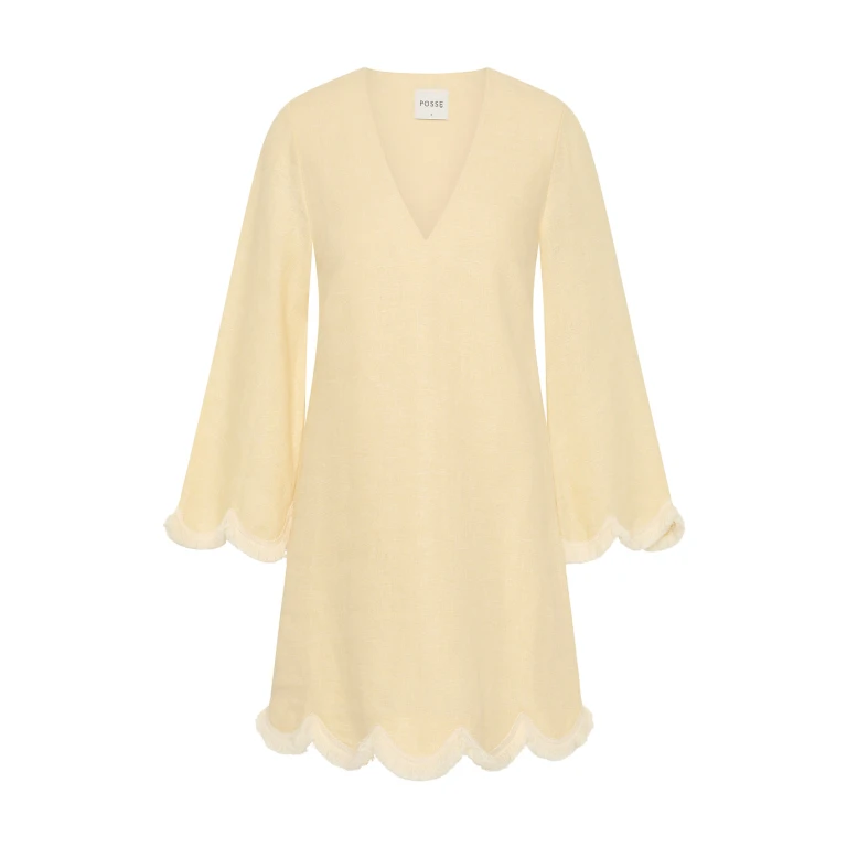 Essie Kaftan - Dusty Citron by Posse the Label ‚Äì luxury dresses in Yellow available at Luxury Shoes 