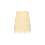 Essie Mini Skirt - Dusty Citron by Posse the Label ‚Äì luxury skirts in Yellow available at Luxury Shoes 