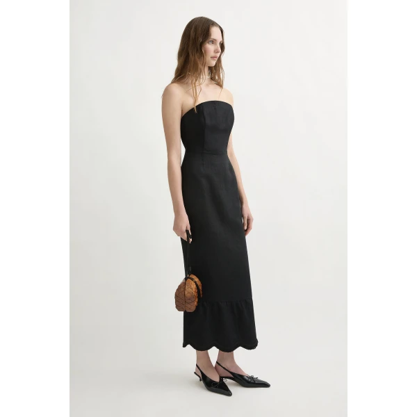 Posse Essie Strapless Dress - Black – sustainable Dresses in Black from Australian designer at Luxury Shoes .