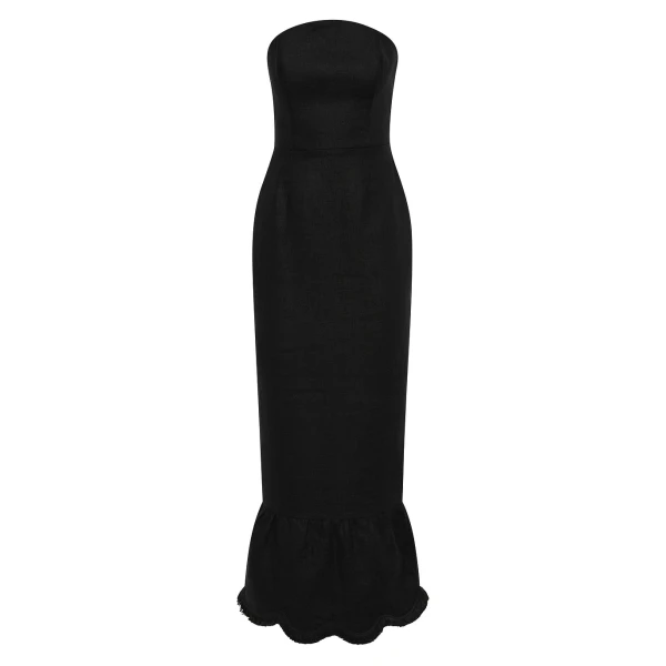 Essie Strapless Dress - Black by Posse the Label ‚Äì luxury dresses in Black available at Luxury Shoes 