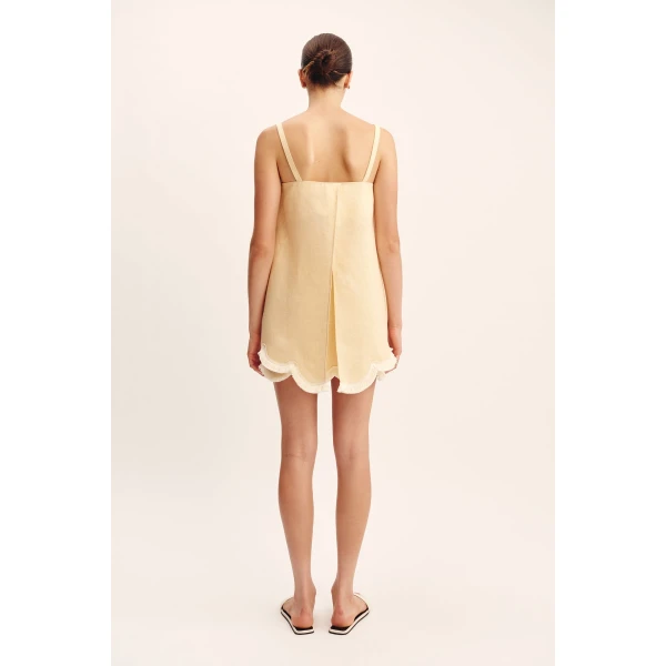 Posse Essie Top - Dusty Citron – sustainable Tops in Yellow from Australian designer at Luxury Shoes .