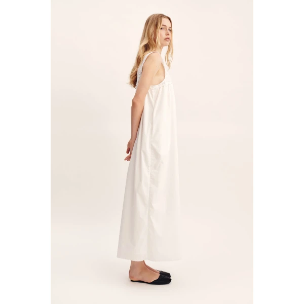 Posse Ezra Dress - Vintage White – sustainable Dresses in White from Australian designer at Luxury Shoes .