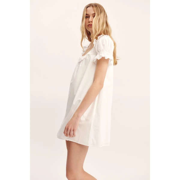 Posse Ezra Shift Dress - Vintage White – sustainable Dresses in White from Australian designer at Luxury Shoes .