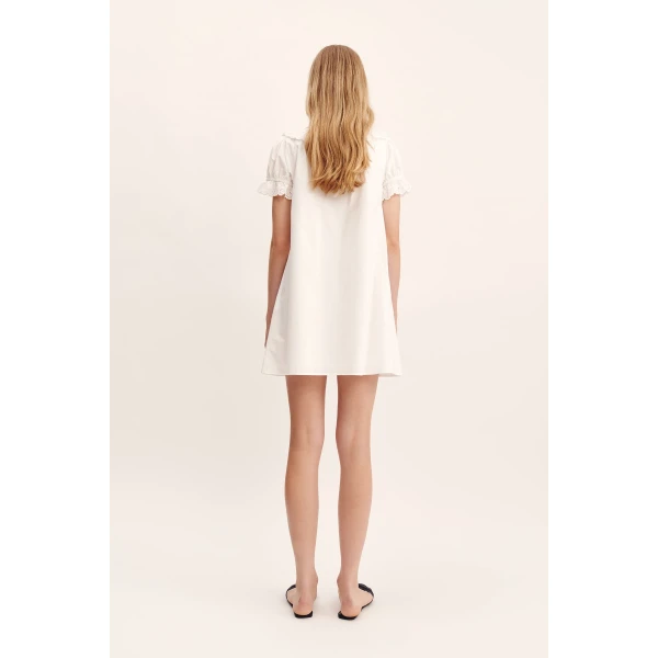 Posse Ezra Shift Dress - Vintage White – sustainable Dresses in White from Australian designer at Luxury Shoes .