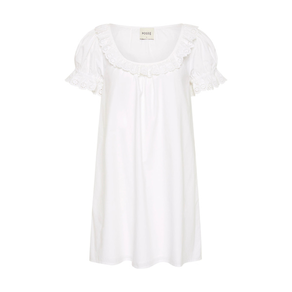 Ezra Shift Dress - Vintage White by Posse the Label ‚Äì luxury dresses in White available at Luxury Shoes 