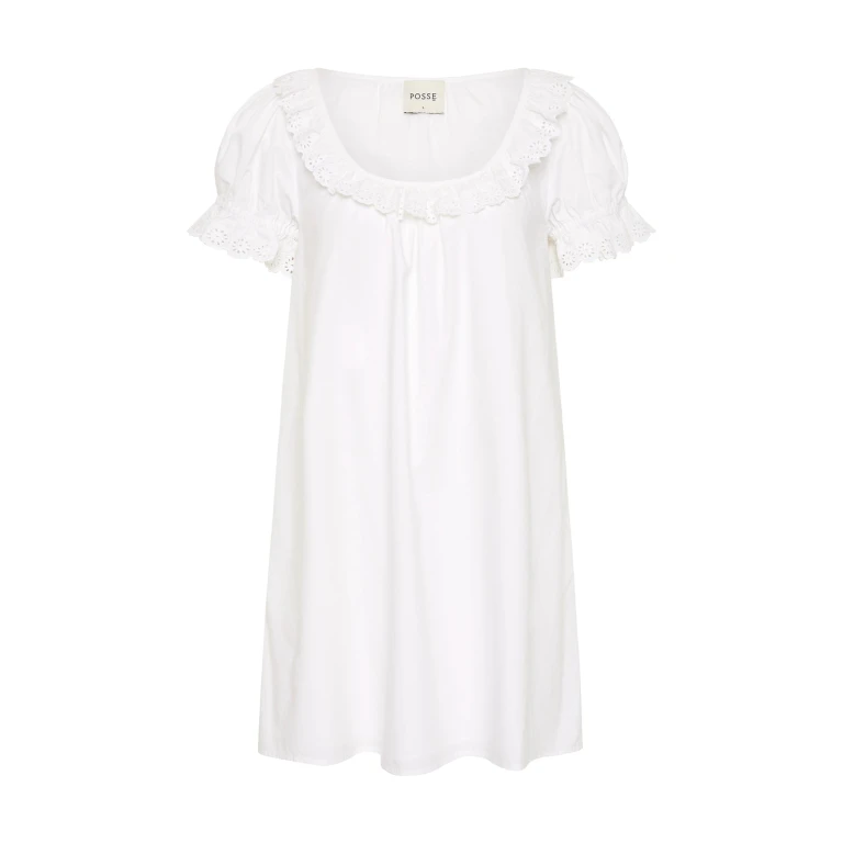 Ezra Shift Dress - Vintage White by Posse the Label ‚Äì luxury dresses in White available at Luxury Shoes 
