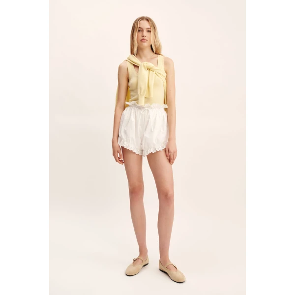 Posse Ezra Short - Vintage White – sustainable Shorts in White from Australian designer at Luxury Shoes .