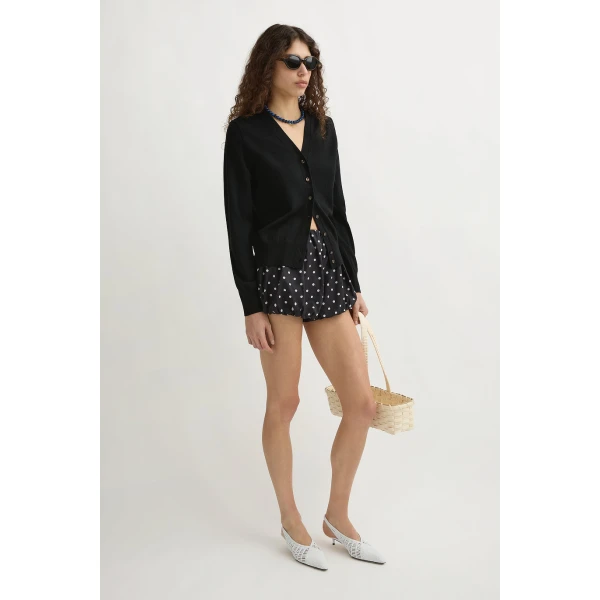 Posse Finley Cardigan - Black – sustainable Knitwear in Black from Australian designer at Luxury Shoes .
