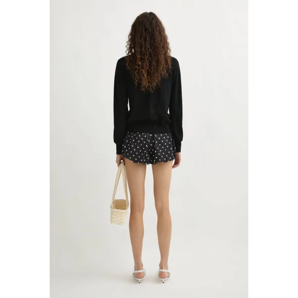 Posse Finley Cardigan - Black – sustainable Knitwear in Black from Australian designer at Luxury Shoes .