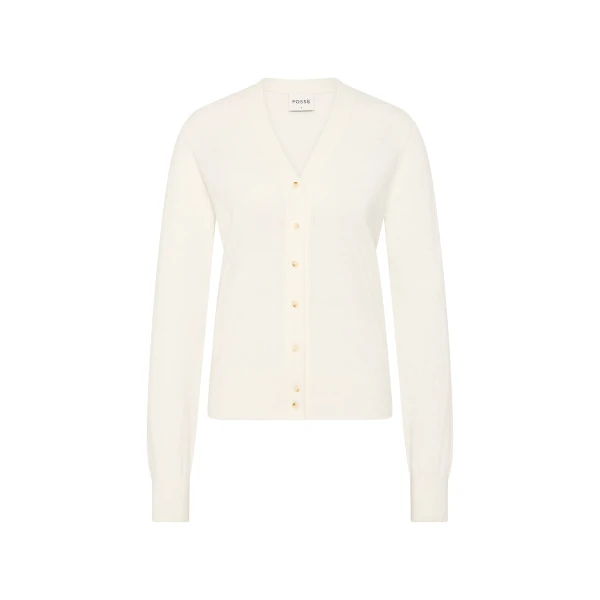 Finley Cardigan - Cream by Posse the Label ‚Äì luxury knitwear in Ivory available at Luxury Shoes 