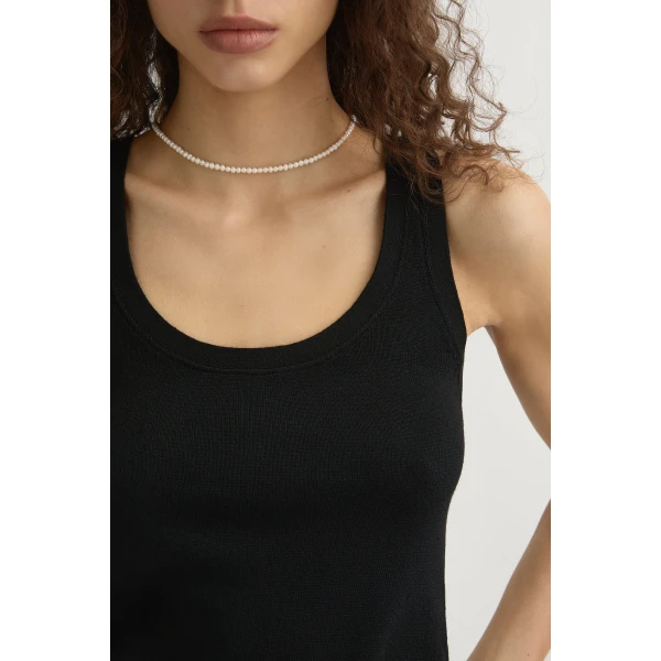 Posse Finley Tank - Black – sustainable Tops in Black from Australian designer at Luxury Shoes .