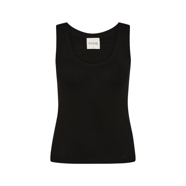 Finley Tank - Black by Posse the Label ‚Äì luxury tops in Black available at Luxury Shoes 