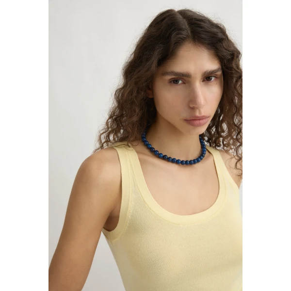 Posse Finley Tank - Butter Yellow – sustainable Tops in Yellow from Australian designer at Luxury Shoes .