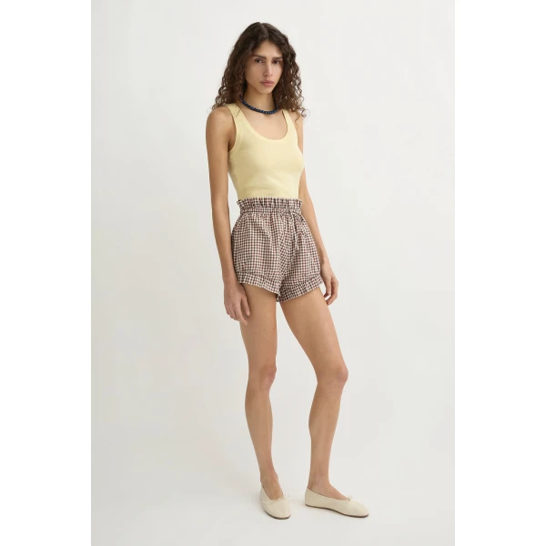 Posse Finley Tank - Butter Yellow – sustainable Tops in Yellow from Australian designer at Luxury Shoes .