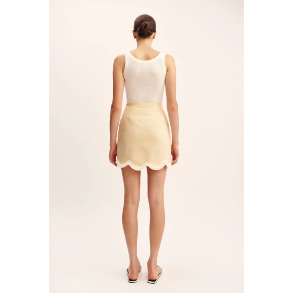 Posse Finley Tank - Cream – sustainable Tops in Ivory from Australian designer at Luxury Shoes .