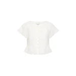 Grace Blouse - Vintage White by Posse the Label ‚Äì luxury tops in White available at Luxury Shoes 