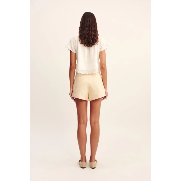 Posse Grace Blouse - Vintage White – sustainable Tops in White from Australian designer at Luxury Shoes .