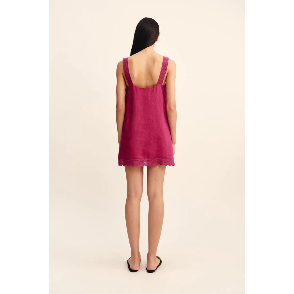 Posse Grace Mini Dress - Dragon Fruit – sustainable Dresses in Pink from Australian designer at Luxury Shoes .