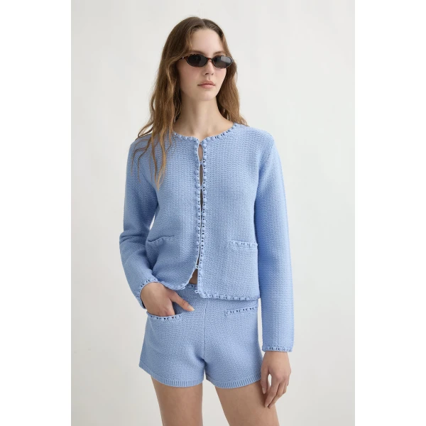 Posse Harlan Jacket - Blue – sustainable Jackets in Blue from Australian designer at Luxury Shoes .