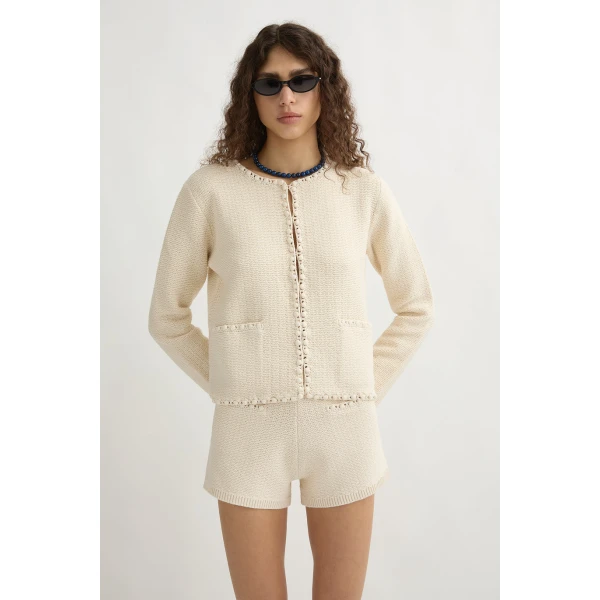 Posse Harlan Jacket - Cream – sustainable Jackets in Ivory from Australian designer at Luxury Shoes .