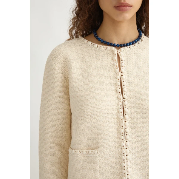 Posse Harlan Jacket - Cream – sustainable Jackets in Ivory from Australian designer at Luxury Shoes .