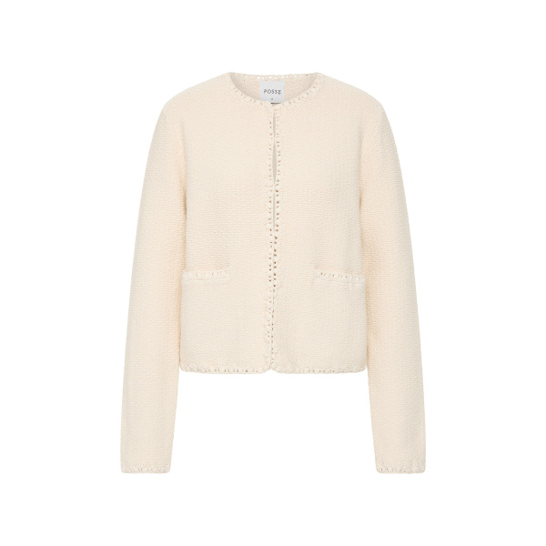 Harlan Jacket - Cream by Posse the Label ‚Äì luxury jackets in Ivory available at Luxury Shoes 