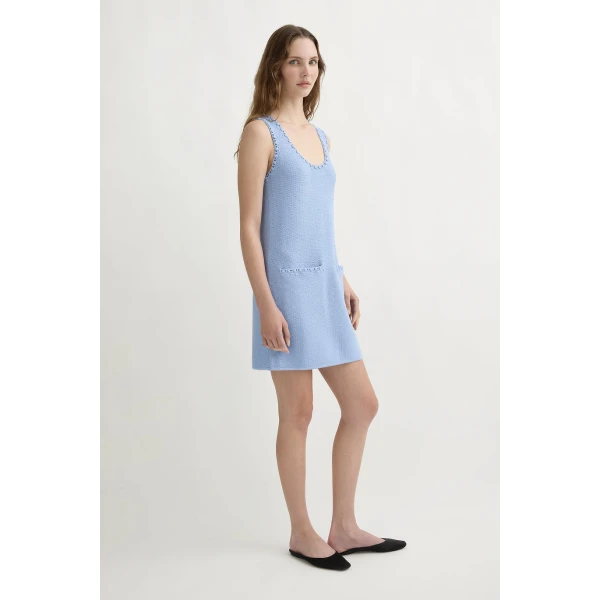 Posse Harlan Mini Dress - Blue – sustainable Dresses in Blue from Australian designer at Luxury Shoes .
