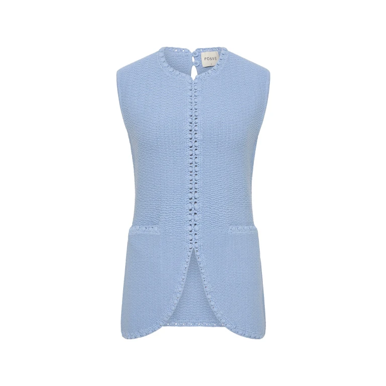 Harlan Vest - Blue by Posse the Label ‚Äì luxury jackets in Blue available at Luxury Shoes 